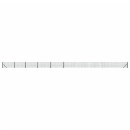 vidaXL Wire Mesh Fence with Flange Green 0.8x25 m 2