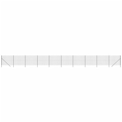 Wire Mesh Fence Galvanised Steel Anthracite 1.4 m 25 m