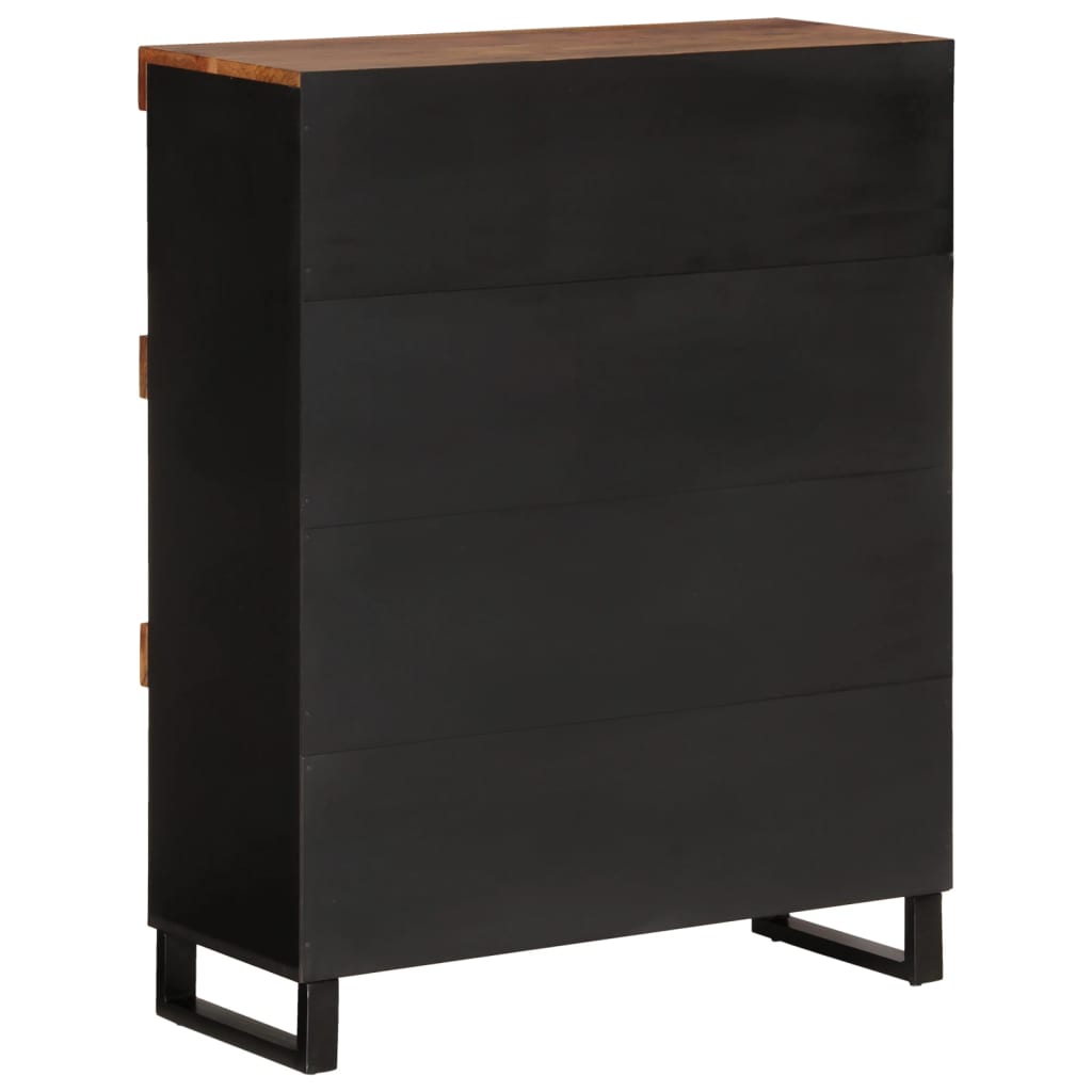 vidaXL Side Cabinet 85x33x107 cm Solid Wood Acacia 4