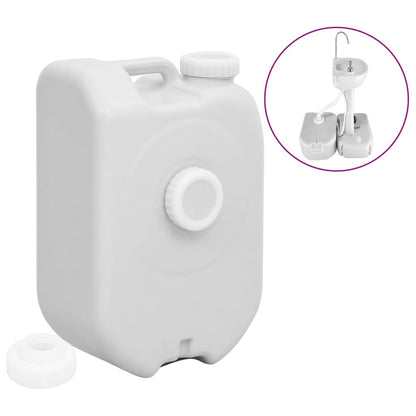 vidaXL Portable Water Tank 24 L Grey 1