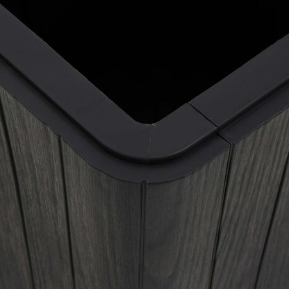 Garden Table with Removable Lid Polypropylene Black