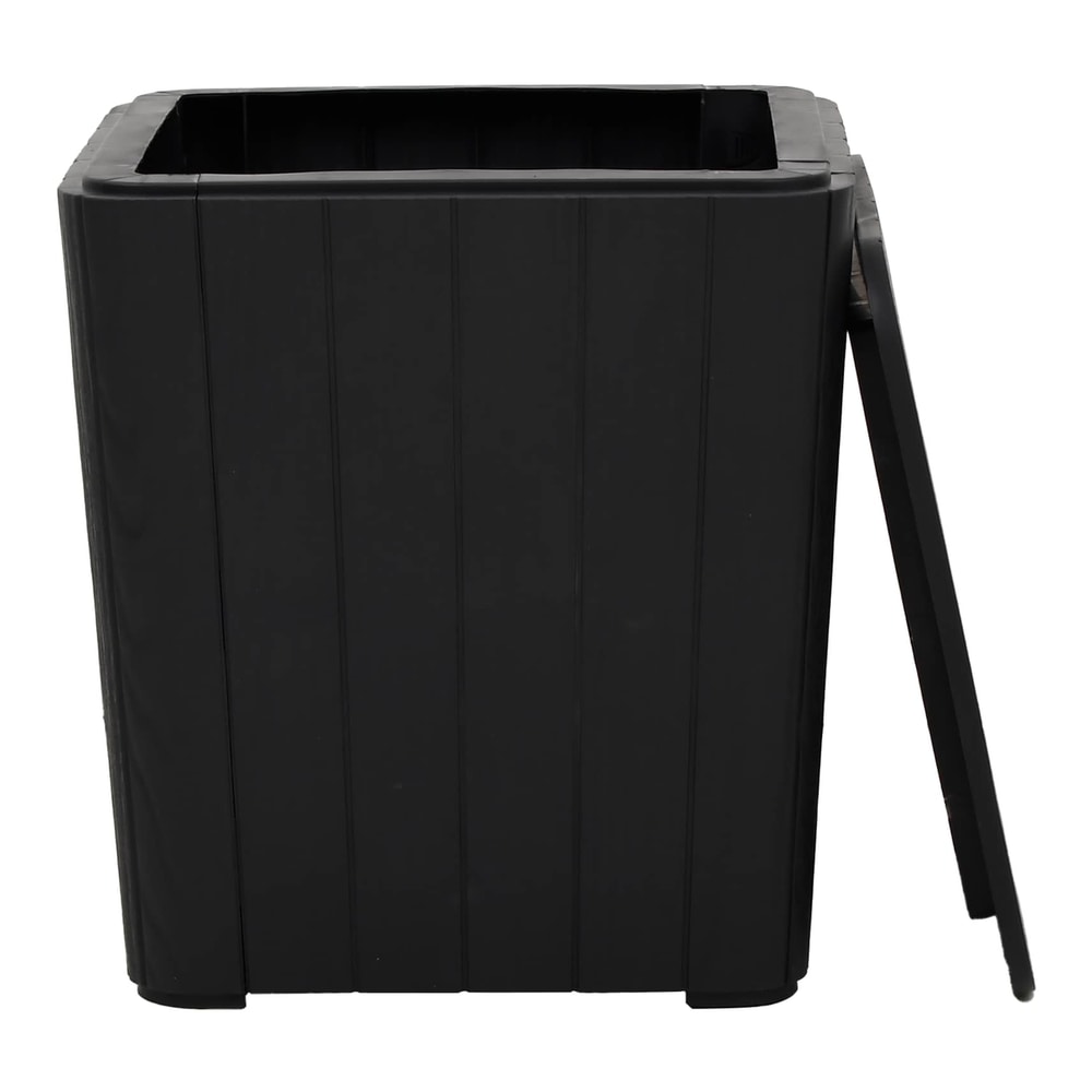 Garden Table with Removable Lid Polypropylene Black