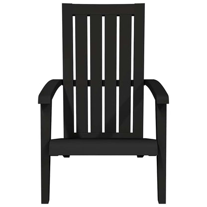 vidaXL Garden Adirondack Chair Black Polypropylene 3
