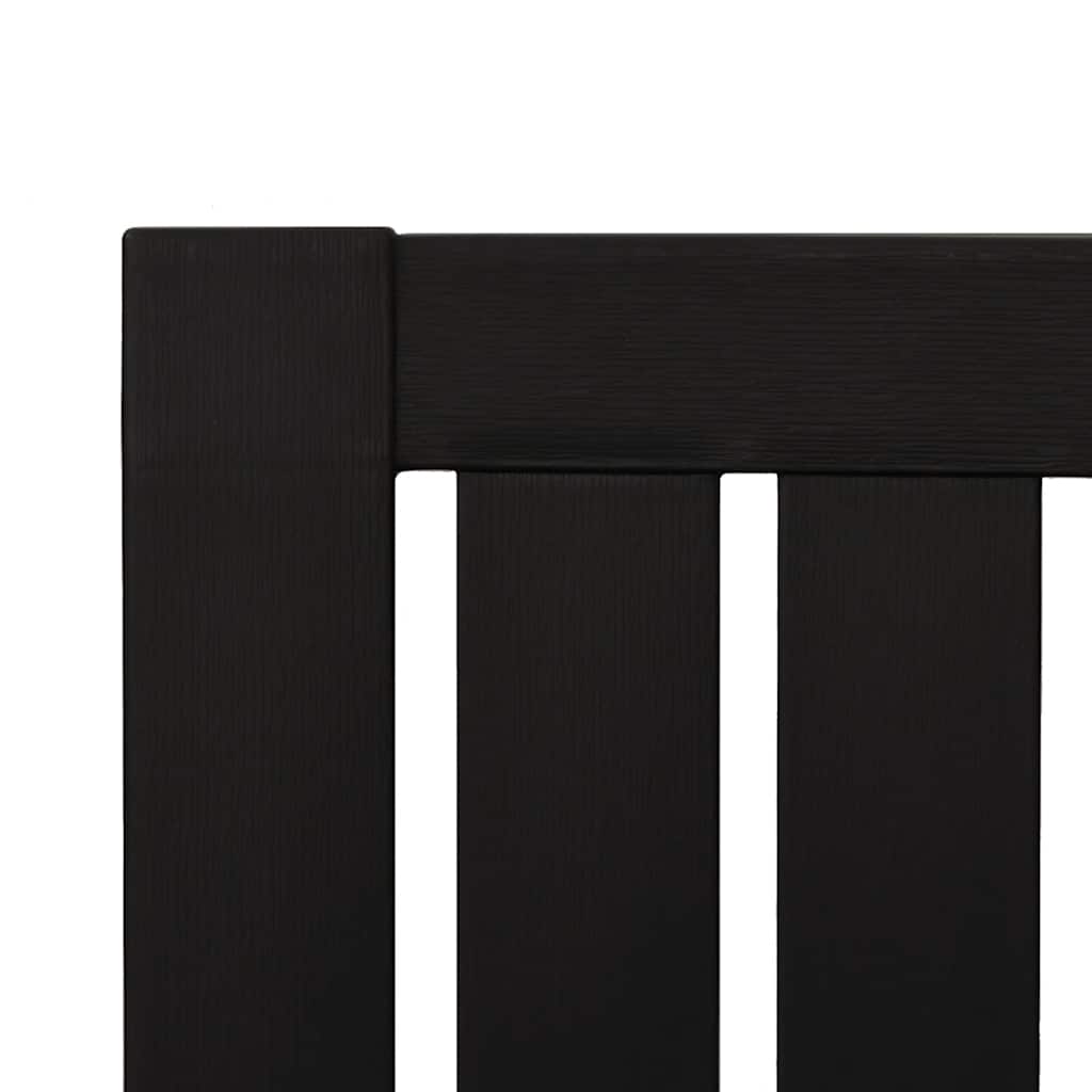 vidaXL Garden Adirondack Chair Black Polypropylene 6