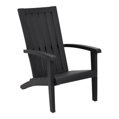 Garden Adirondack Chair Polypropylene Black 1