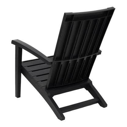 Garden Adirondack Chair Polypropylene Black 1