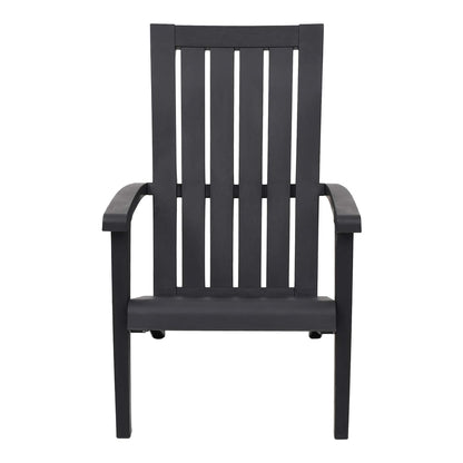 Garden Adirondack Chair Polypropylene Black 1
