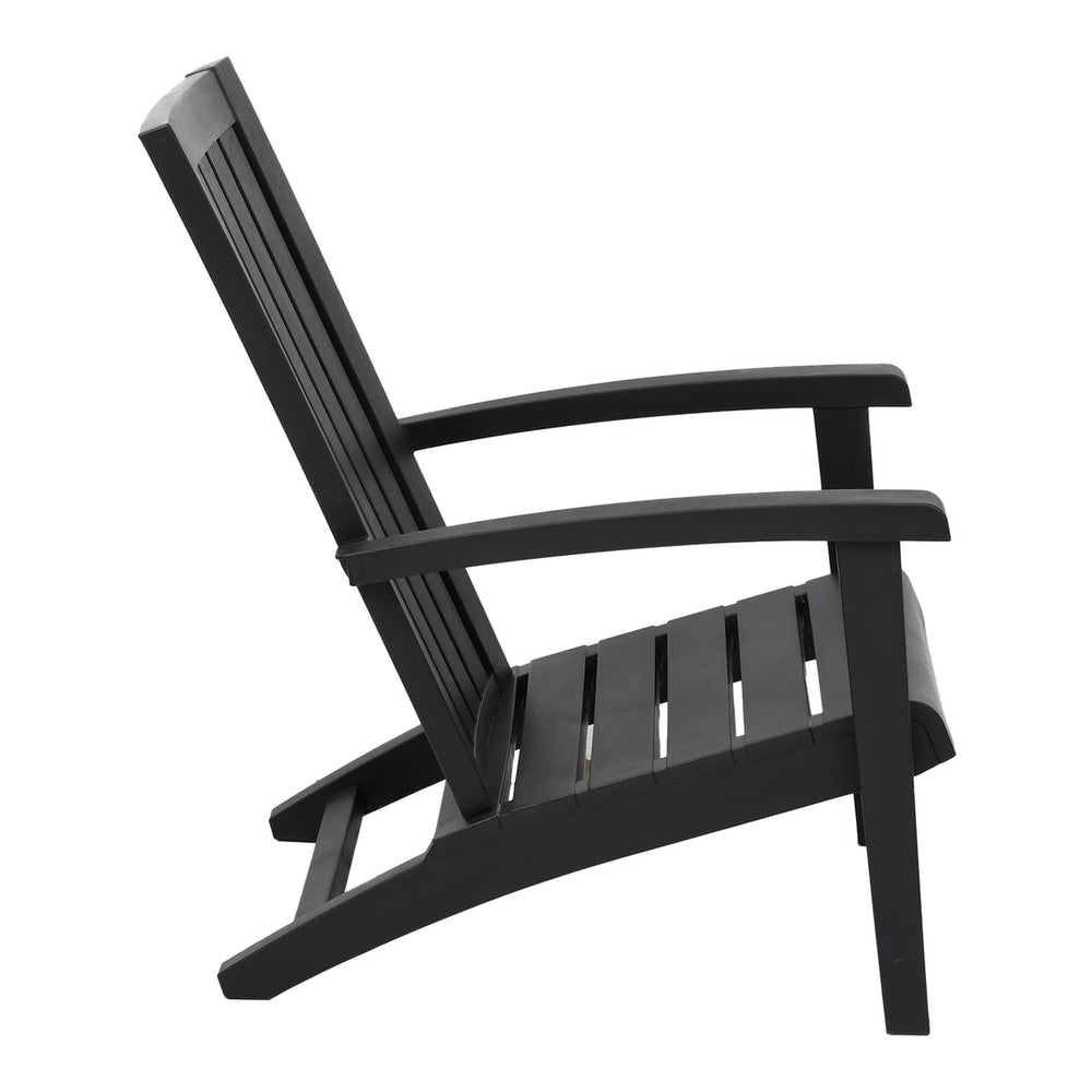 Garden Adirondack Chair Polypropylene Black 1