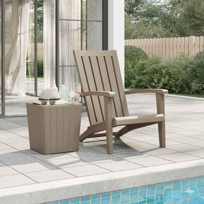 Garden Adirondack Chair Polypropylene Light brown 1