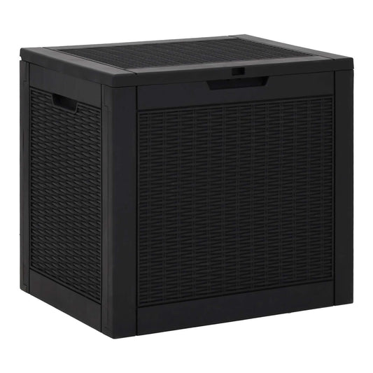 Garden Storage Box 55,5x43x53 cm Polypropylene Black