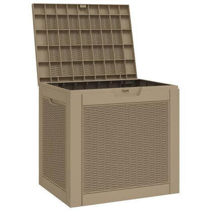 vidaXL Garden Storage Box Light Brown 55,5x43x53 cm Polypropylene 4