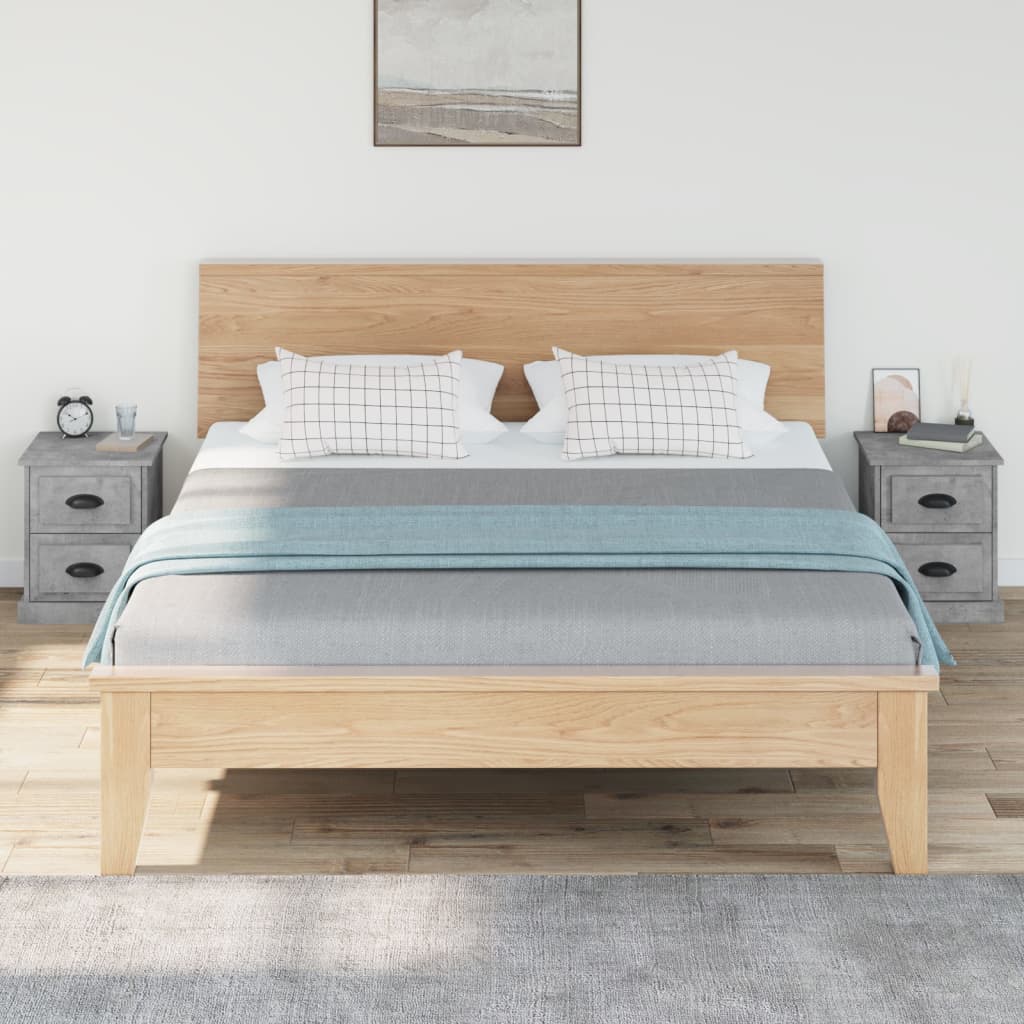vidaXL Bedside Cabinets 2 pcs Concrete Grey 39x39x47.5 cm Engineered Wood 3