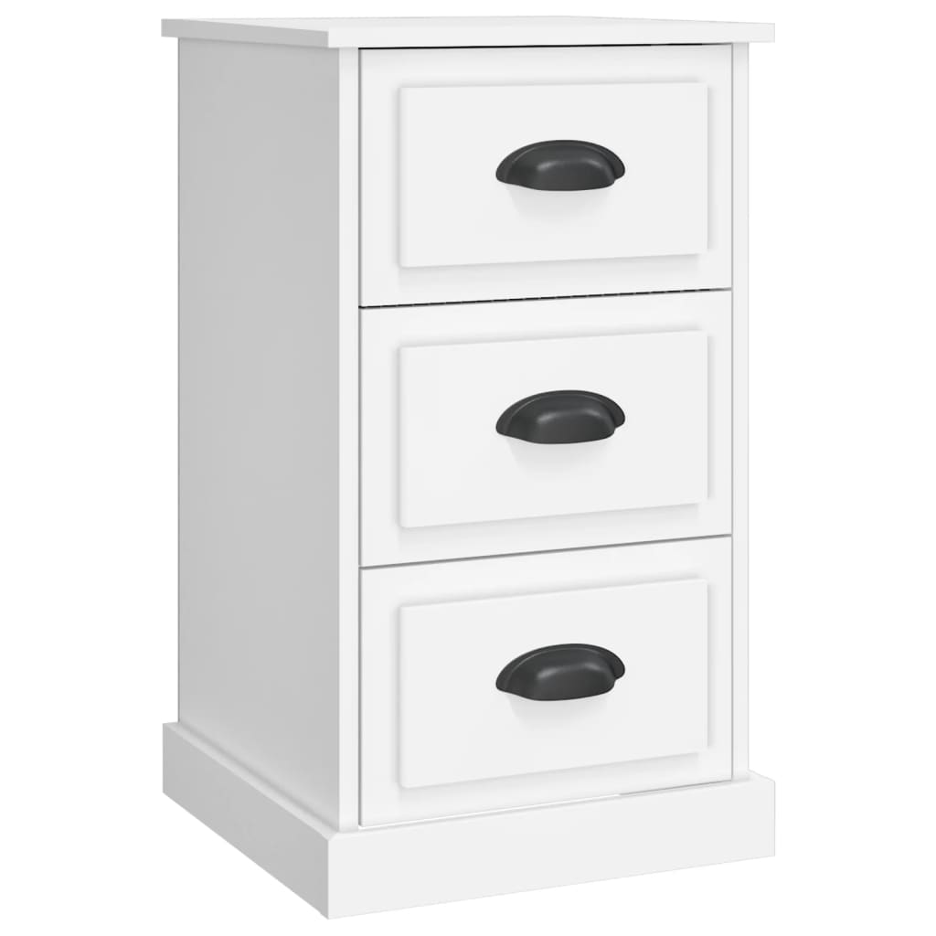 vidaXL Bedside Cabinet White 39x39x67 cm Engineered Wood 2