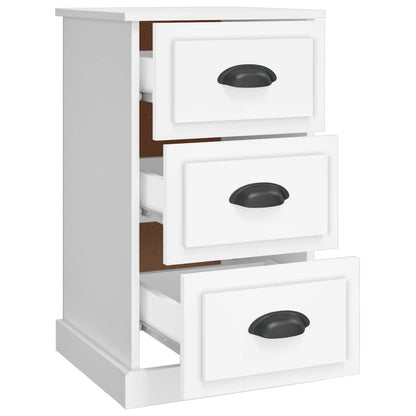 vidaXL Bedside Cabinet White 39x39x67 cm Engineered Wood 6