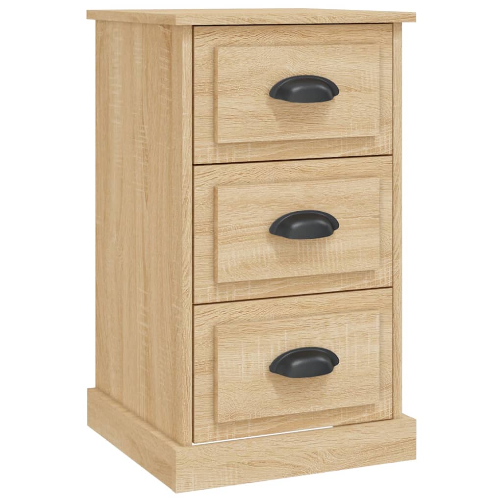 vidaXL Bedside Cabinet Sonoma Oak 39x39x67 cm Engineered Wood 2