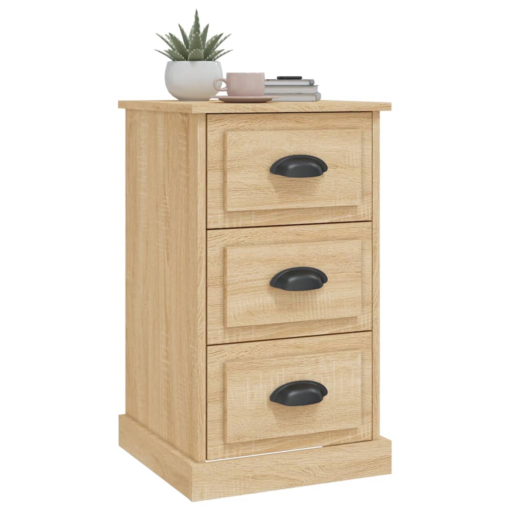 vidaXL Bedside Cabinet Sonoma Oak 39x39x67 cm Engineered Wood 4