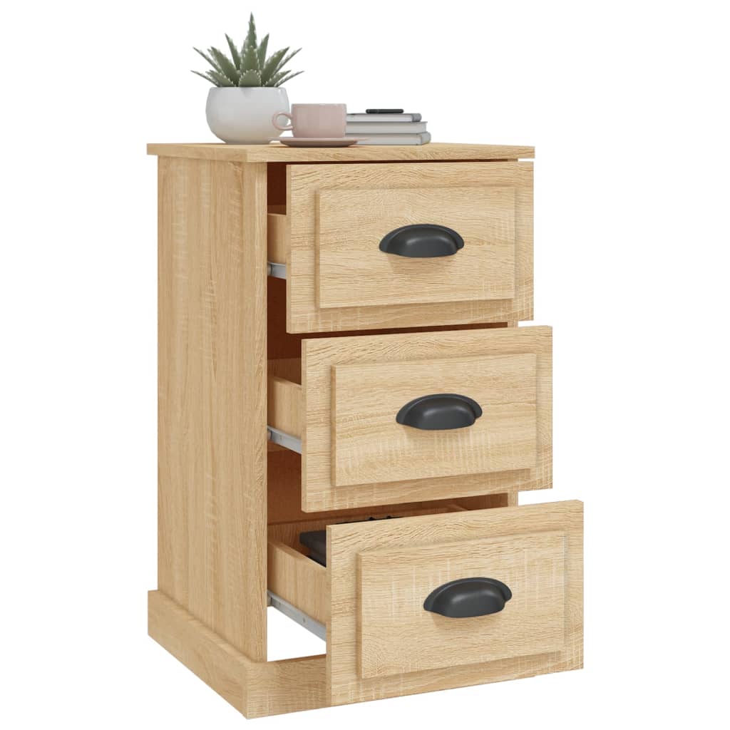 vidaXL Bedside Cabinet Sonoma Oak 39x39x67 cm Engineered Wood 5