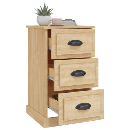 vidaXL Bedside Cabinet Sonoma Oak 39x39x67 cm Engineered Wood 5
