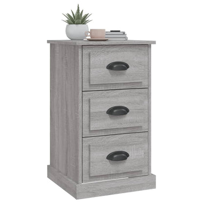 vidaXL Bedside Cabinet Grey Sonoma 39x39x67 cm Engineered Wood 4