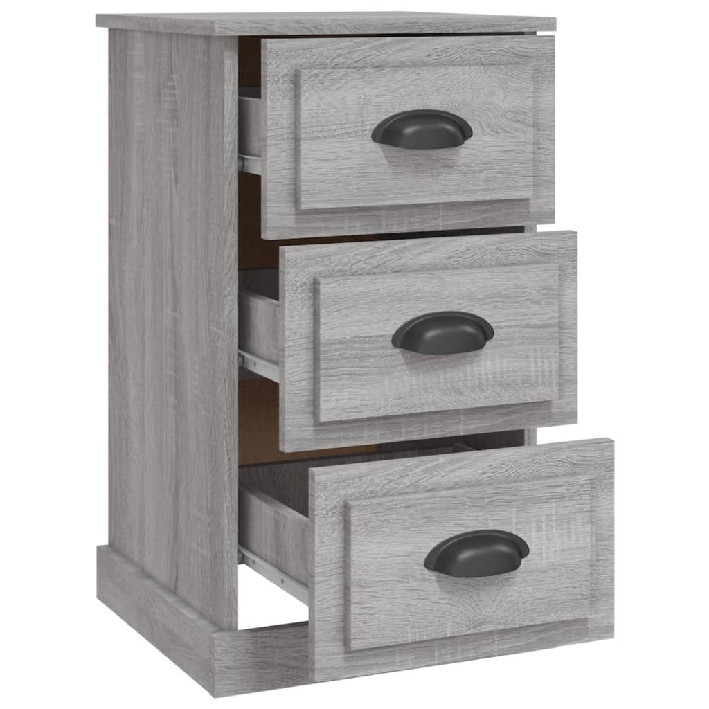 vidaXL Bedside Cabinet Grey Sonoma 39x39x67 cm Engineered Wood 6