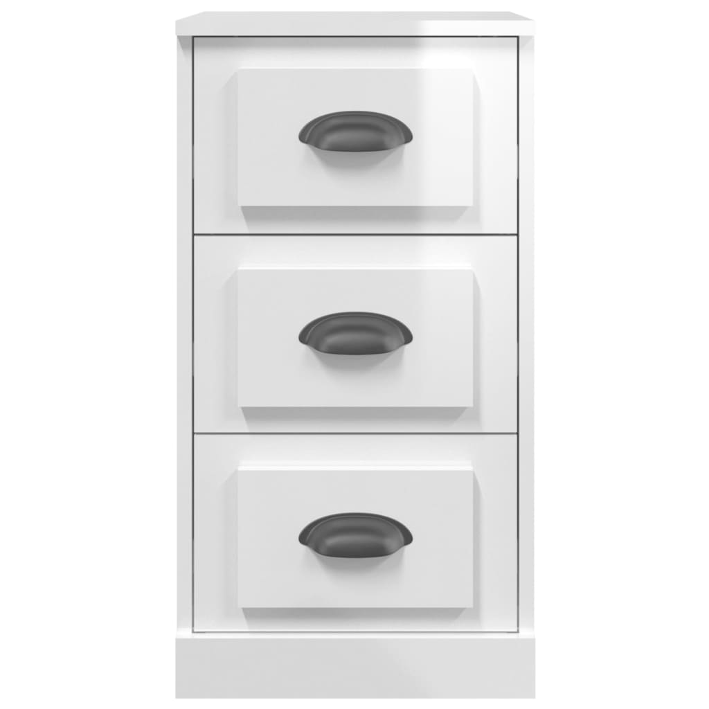 vidaXL Sideboard High Gloss White 36x35,5x67,5 cm Engineered Wood 5