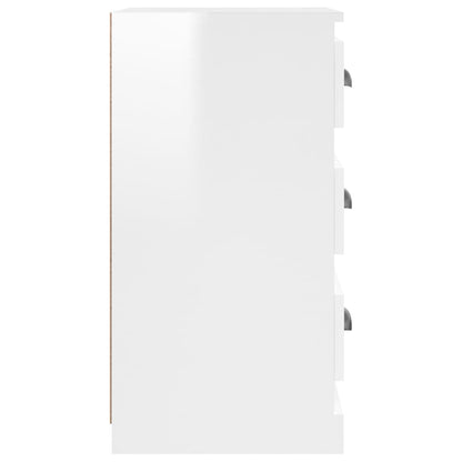 vidaXL Sideboard High Gloss White 36x35,5x67,5 cm Engineered Wood 6