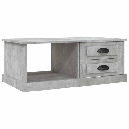 vidaXL Coffee Table Concrete Grey 90x50x35 cm Engineered Wood 2