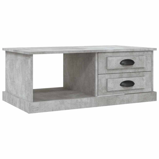 vidaXL Coffee Table Concrete Grey 90x50x35 cm Engineered Wood 2