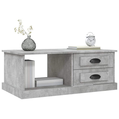 vidaXL Coffee Table Concrete Grey 90x50x35 cm Engineered Wood 4