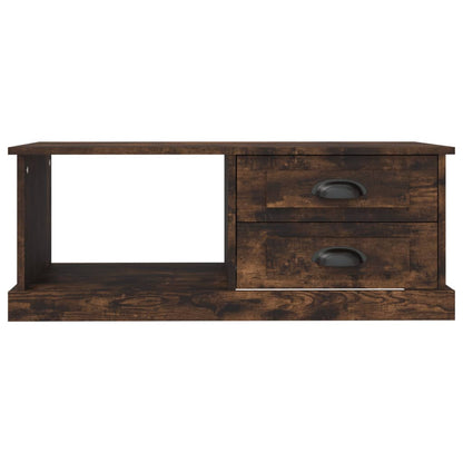vidaXL Coffee Table Smoked Oak 90x50x35 cm Engineered Wood 6