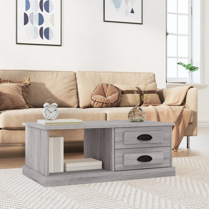vidaXL Coffee Table Grey Sonoma 90x50x35 cm Engineered Wood 1