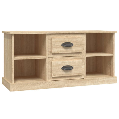 vidaXL TV Cabinet Sonoma Oak 99.5x35.5x48 cm Engineered Wood 2