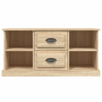 vidaXL TV Cabinet Sonoma Oak 99.5x35.5x48 cm Engineered Wood 6