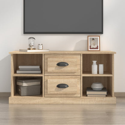 vidaXL TV Cabinet Sonoma Oak 99.5x35.5x48 cm Engineered Wood 1