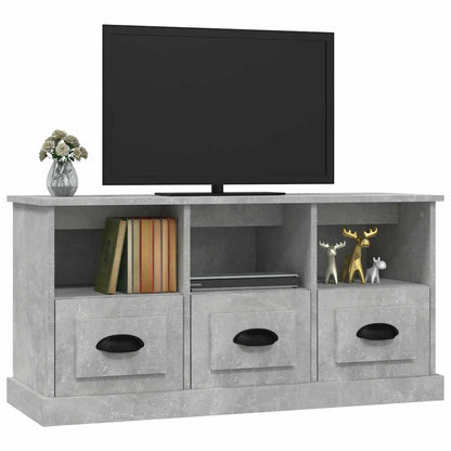 vidaXL TV Cabinet Concrete Grey 100x35x50 cm Engineered Wood 4