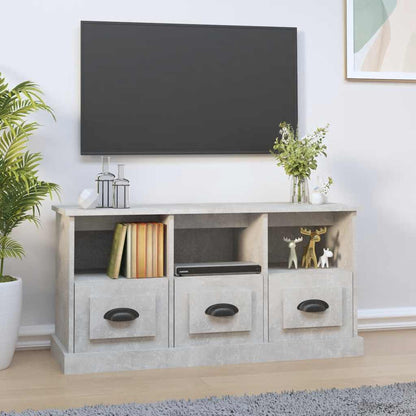 vidaXL TV Cabinet Concrete Grey 100x35x50 cm Engineered Wood 1