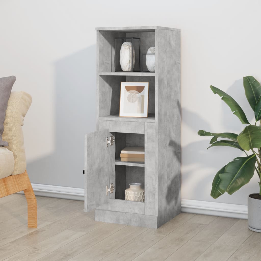 Highboard 36x35,5x103,5 cm Engineered Wood Concrete grey