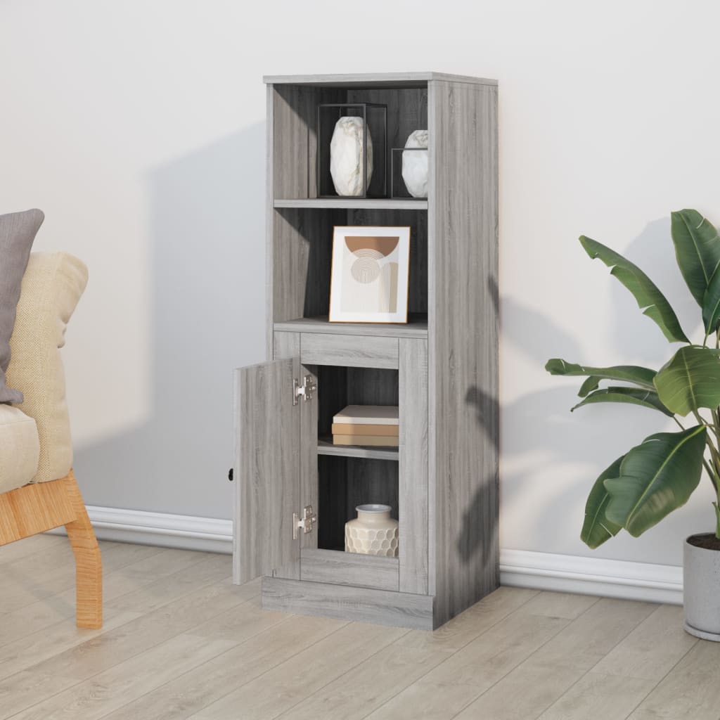Highboard 36x35,5x103,5 cm Engineered Wood Grey sonoma