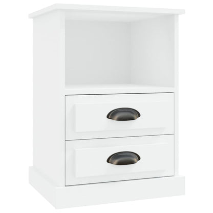 vidaXL Bedside Cabinet White 43x36x60 cm 2