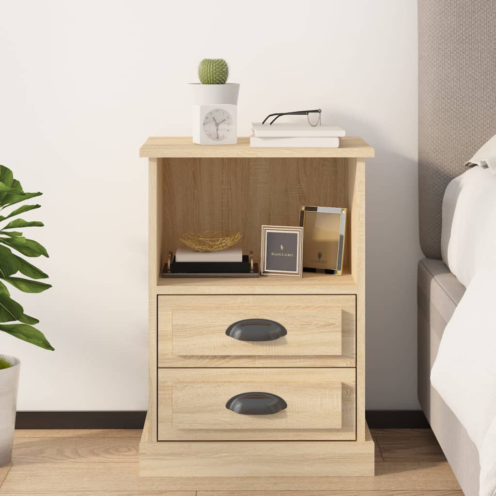 vidaXL Bedside Cabinet Sonoma Oak 43x36x60 cm 1