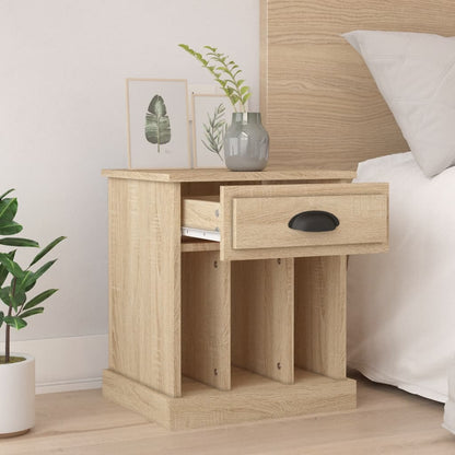 vidaXL Bedside Cabinets 2 pcs Sonoma Oak 43x36x50 cm 3