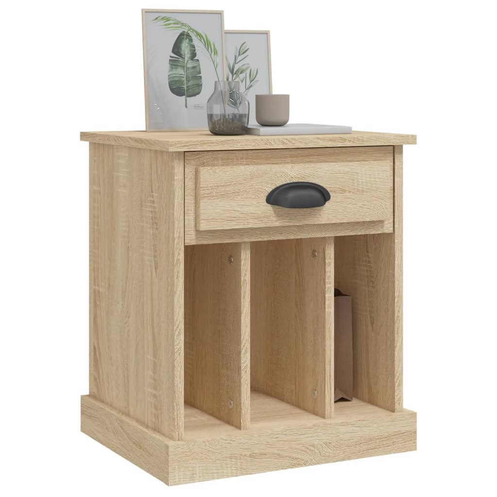vidaXL Bedside Cabinets 2 pcs Sonoma Oak 43x36x50 cm 4