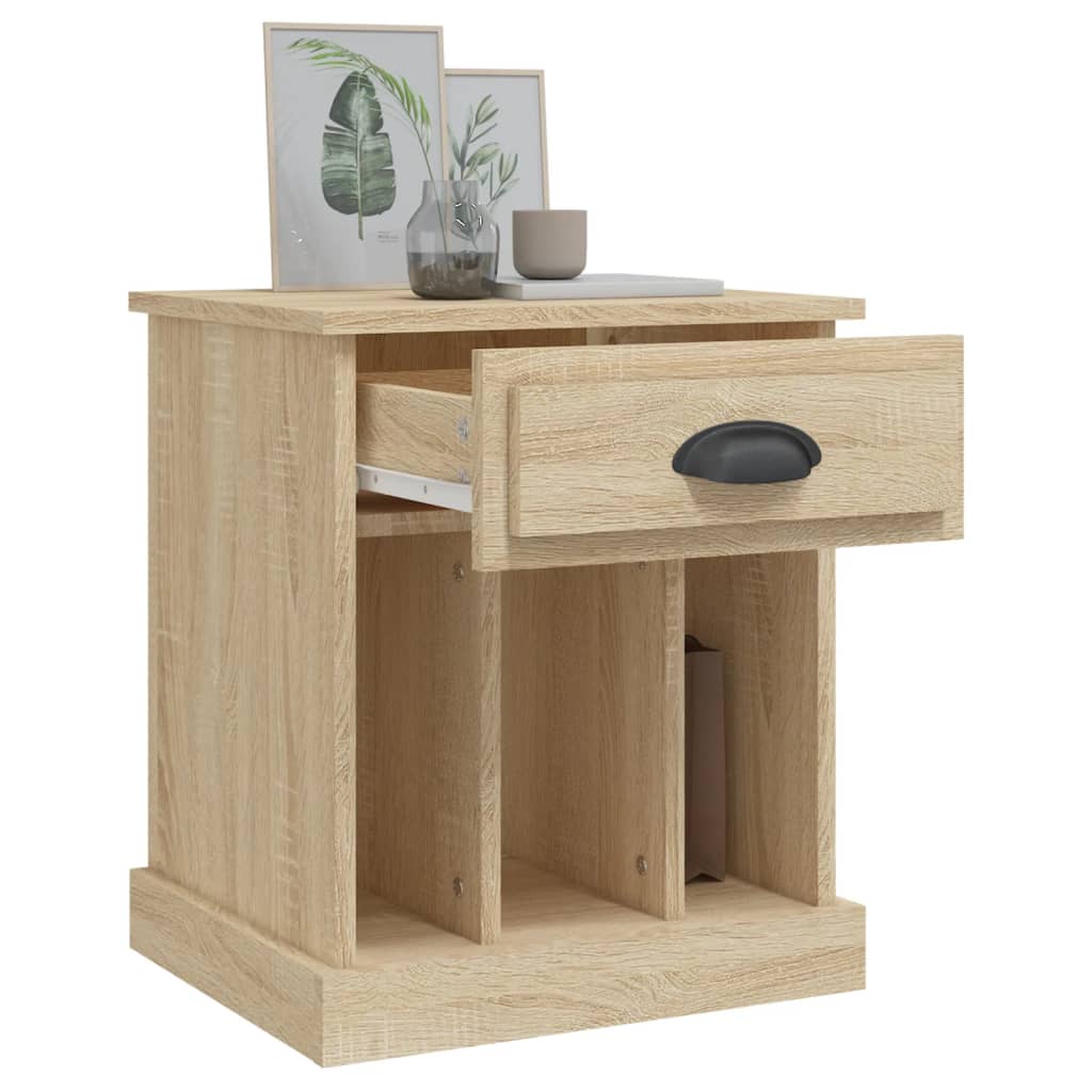vidaXL Bedside Cabinets 2 pcs Sonoma Oak 43x36x50 cm 5