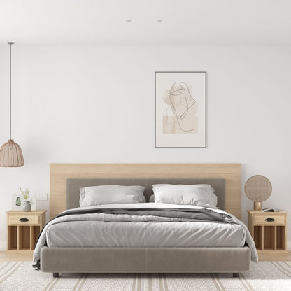 vidaXL Bedside Cabinets 2 pcs Sonoma Oak 43x36x50 cm 1