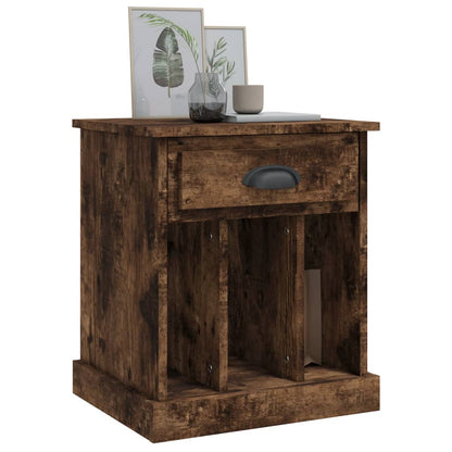 vidaXL Bedside Cabinets 2 pcs Smoked Oak 43x36x50 cm 4