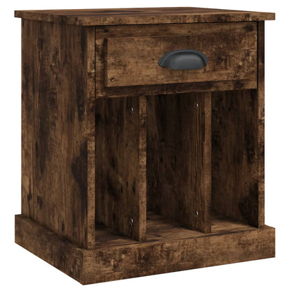 vidaXL Bedside Cabinets 2 pcs Smoked Oak 43x36x50 cm 6
