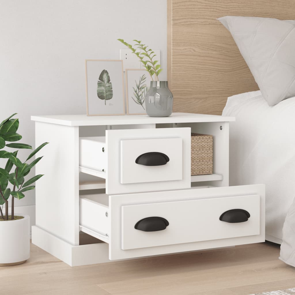 Bedside Cabinet White