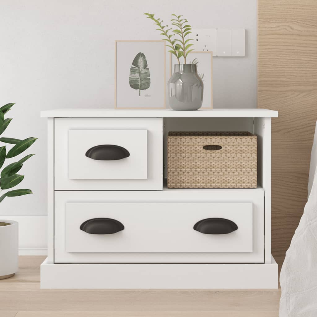 Bedside Cabinet White