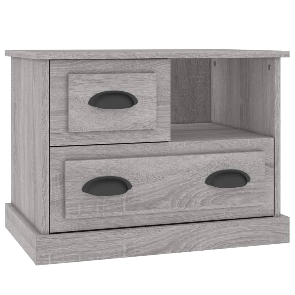 Bedside Cabinet Grey Sonoma