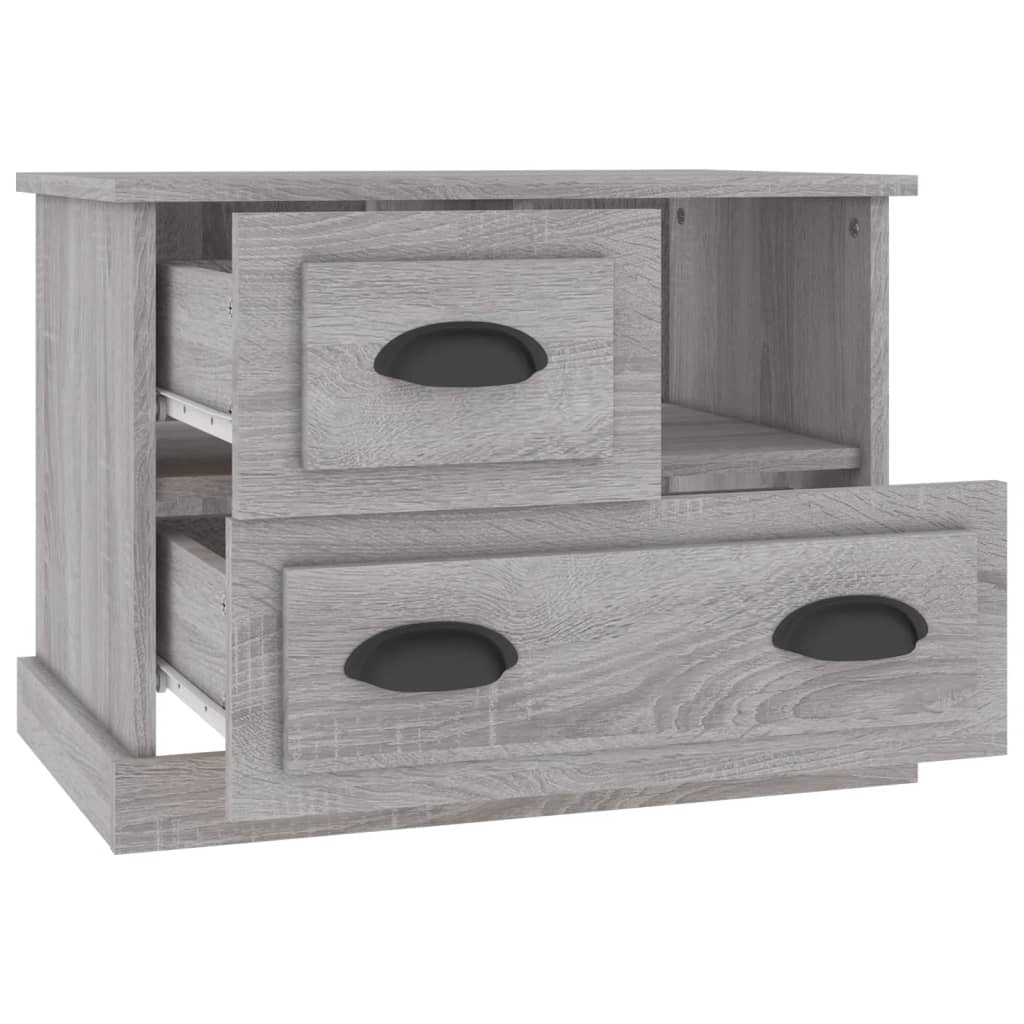 Bedside Cabinet Grey Sonoma